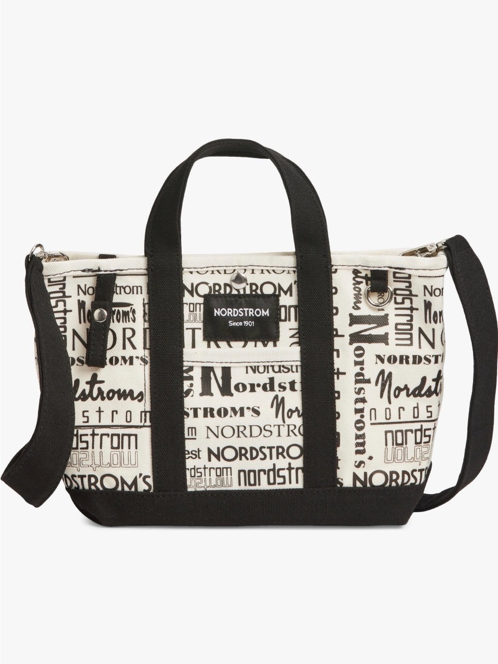 Nordstrom Small 125th Anniversary Structured Tote - Beige Nordstrom All Over